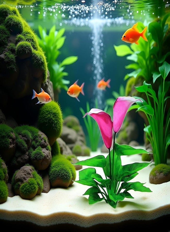 Essivox Artificial Aquarium Plants, Silk Plastic Waterweed Decorations for Fish Tank, Hydroponic Simulation Plants for Home Office - Image 5